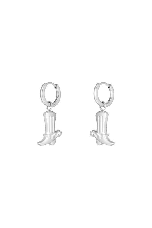 OORBELLEN COWBOY ZILVER