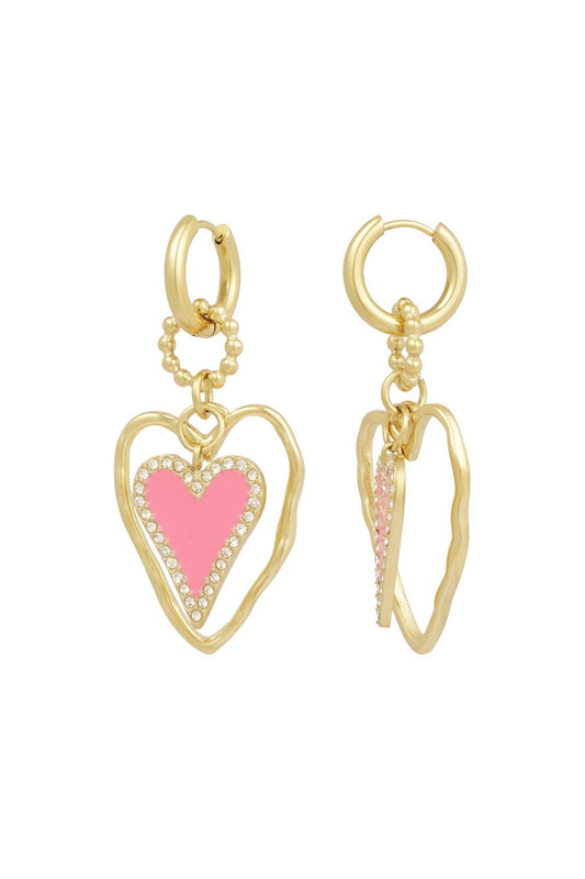 OORBELLEN MADHOUSE ROZE