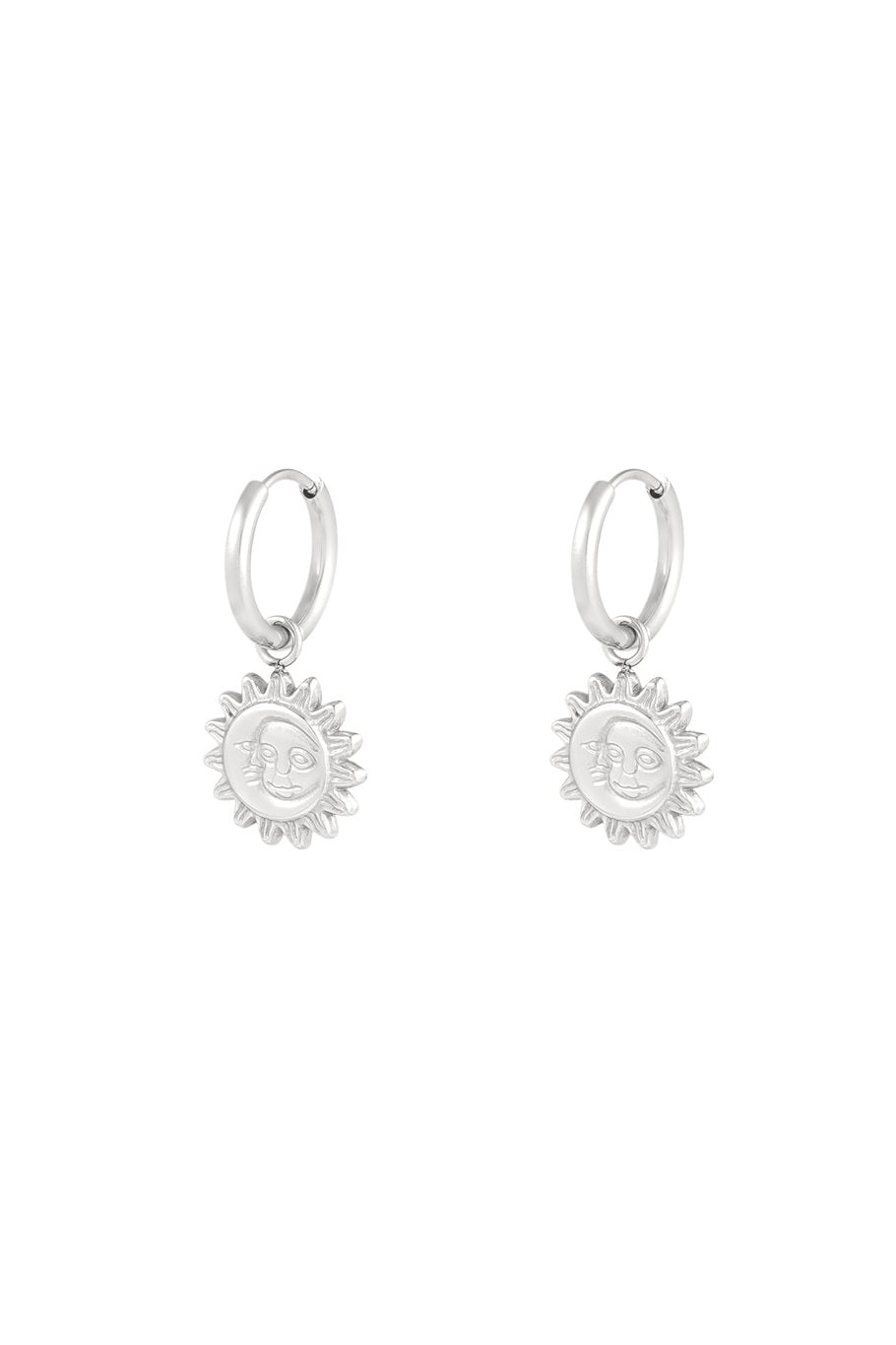 OORBELLEN SUN ZILVER