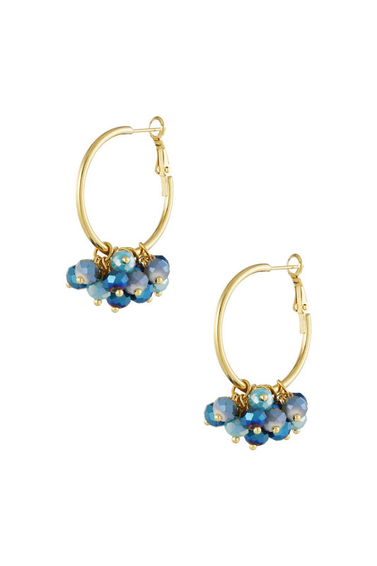 OORBELLEN BEAD IT UP BLAUW