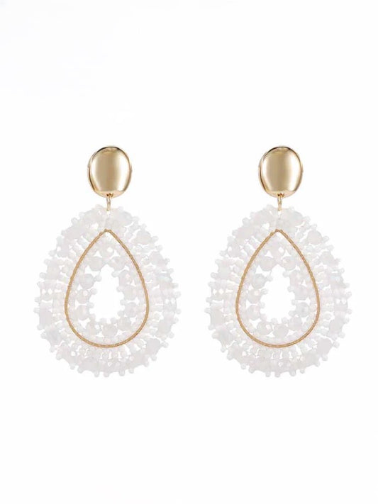 OORBELLEN CHARME WIT 6991