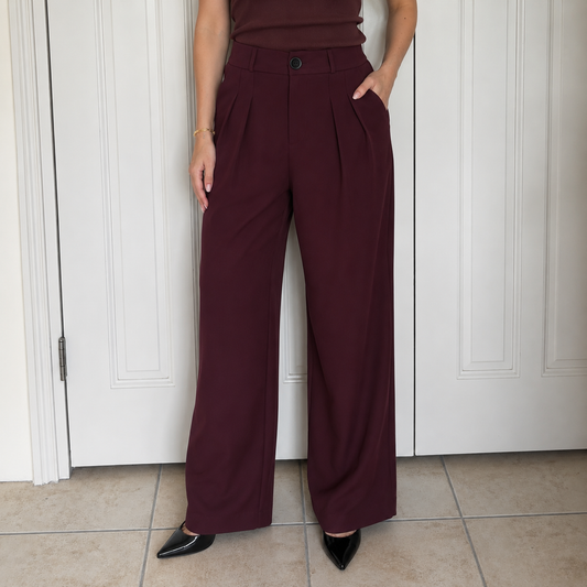 PANTALON JACKY BORDEAUX