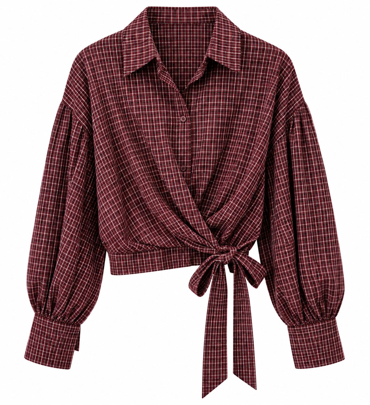 BLOUSE CLEO BORDEAUX 9091 Kinaofashionboutique
