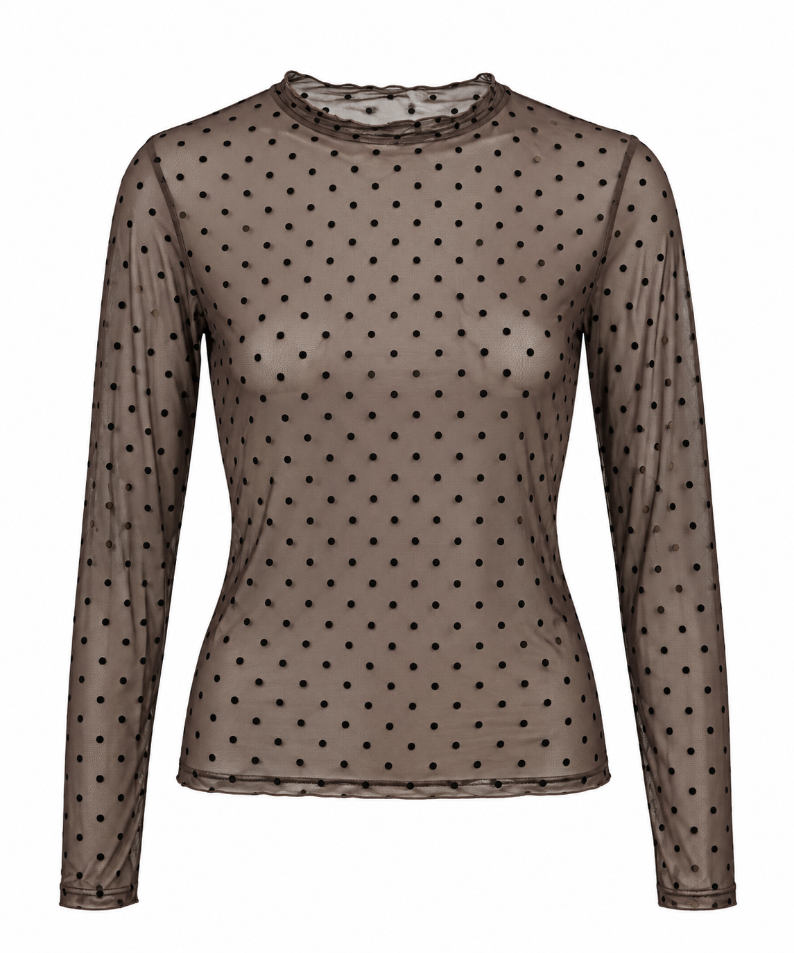 TOP MESH LOLA BRUIN Kinaofashionboutique