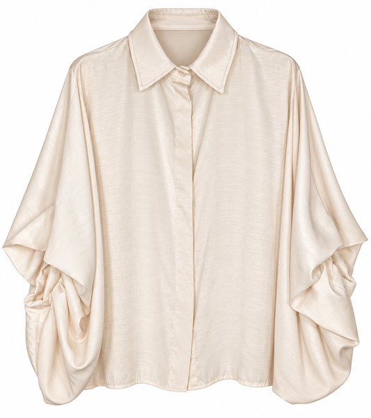 BLOUSE MACEY ECRU Kinaofashionboutique