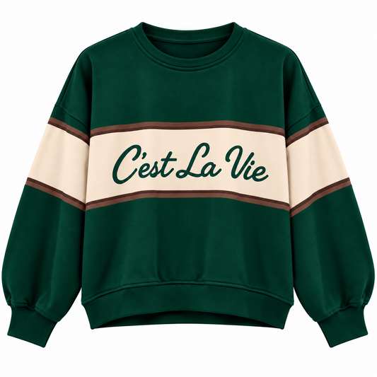 TRUI C’EST LA VIE GROEN - MOOIJ Kinaofashionboutique