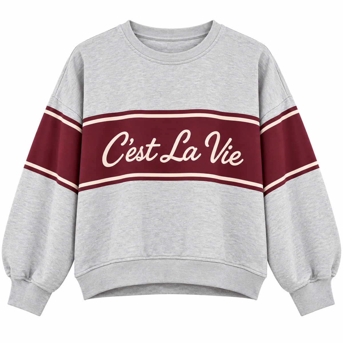 TRUI C’EST LA VIE GRIJS - MOOIJ Kinaofashionboutique