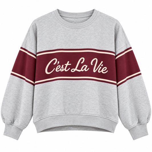 TRUI C’EST LA VIE GRIJS - MOOIJ Kinaofashionboutique