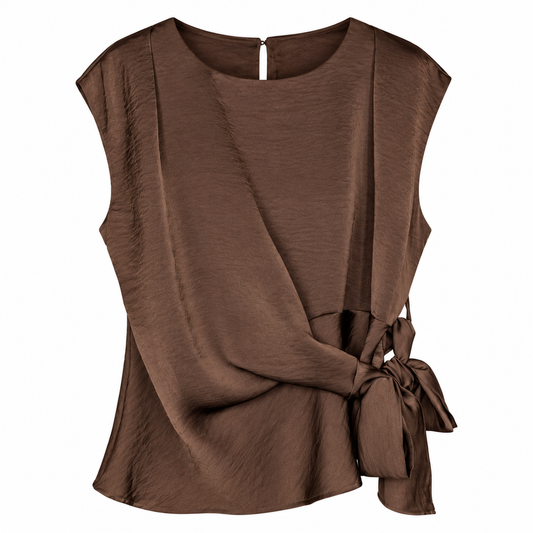 TOP IVY SATIJN BRUIN Kinaofashionboutique