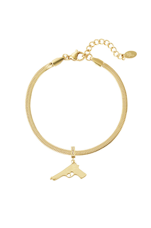 ARMBAND PISTOOL GOUD