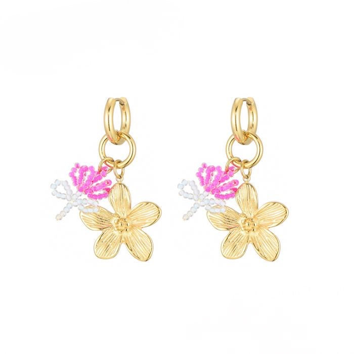 OORBELLEN MER BLOEMEN
