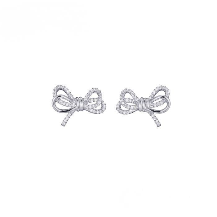 OORBELLEN STRIK BLING ZILVER