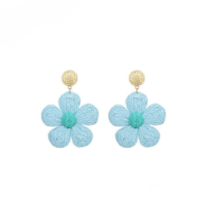 OORBELLEN BOHO BLAUW