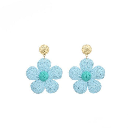 OORBELLEN BOHO BLAUW