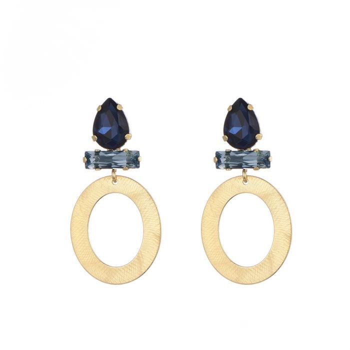 OORBELLEN CECILE BLAUW