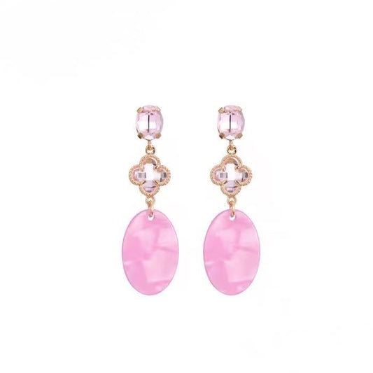 OORBELLEN GLAMOUR ROZE