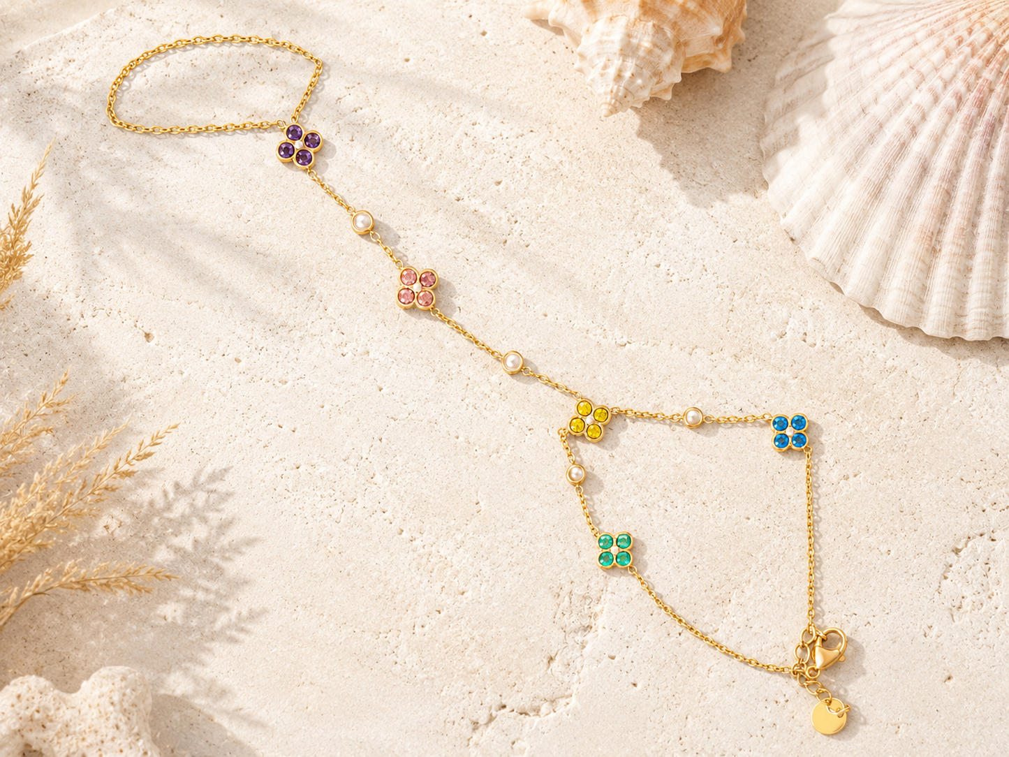 ARMBAND HANDCHAIN CLOVER MIXED