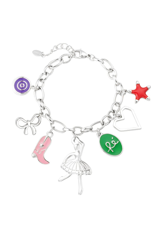 ARMBAND TWINKLE CHARMS ZILVER