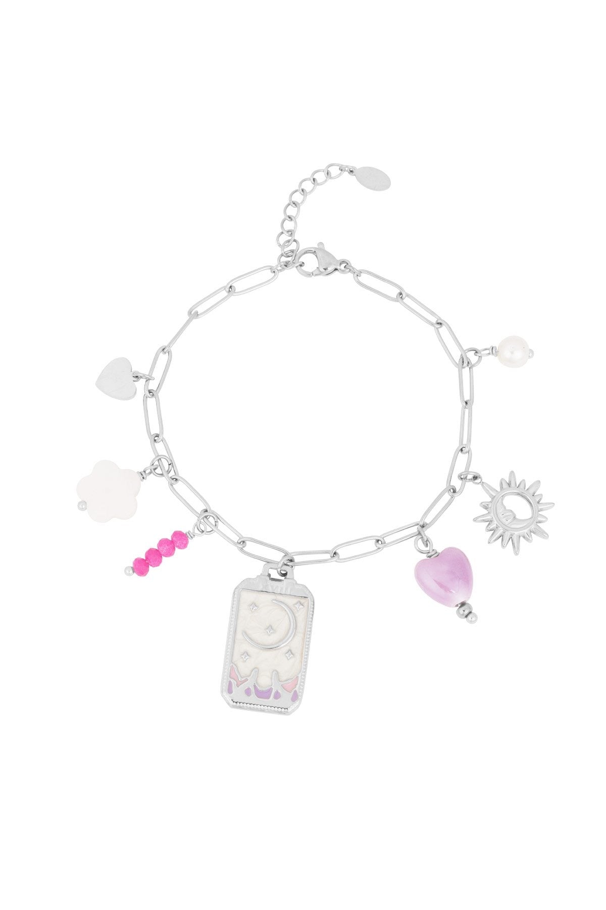ARMBAND TINY MOON ZILVER