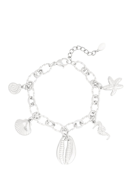 ARMBAND WILD SEA ZILVER