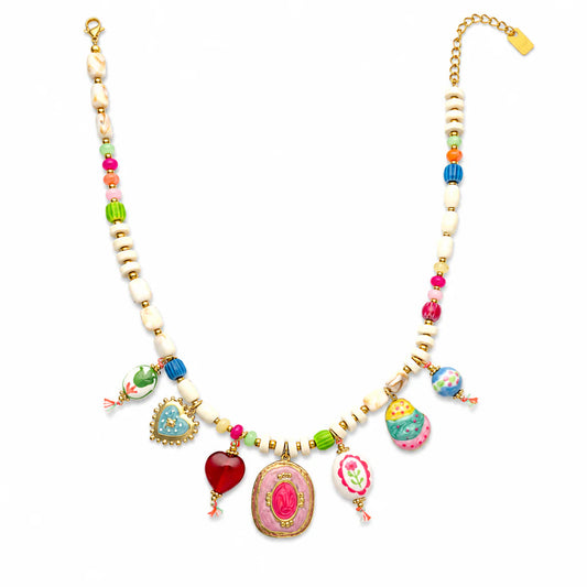KETTING EMBLEM BEADS