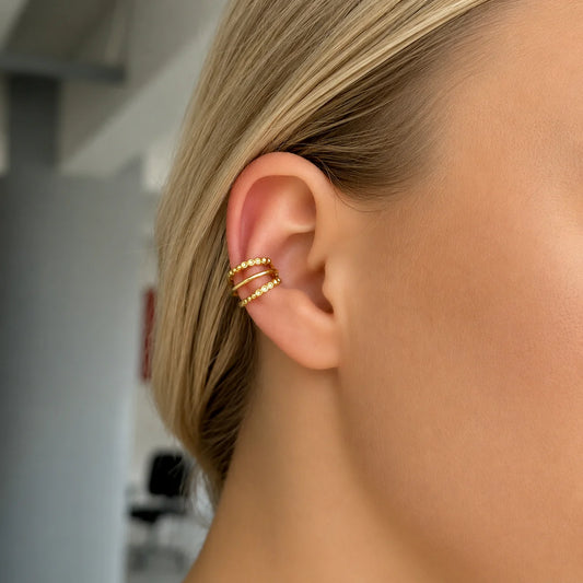 EARCUFF TRIPLE STRIPE