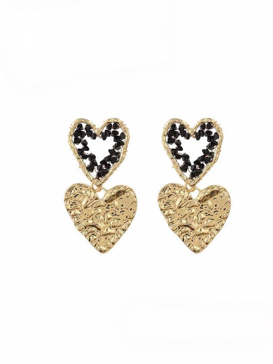 OORBELLEN LOVE STORY ZWART