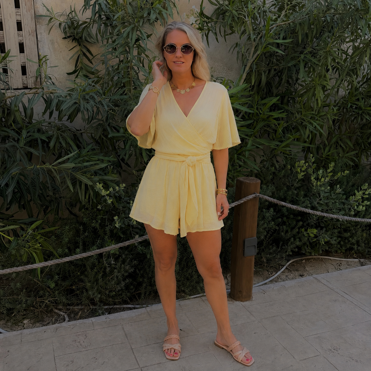 PLAYSUIT JUNE GEEL