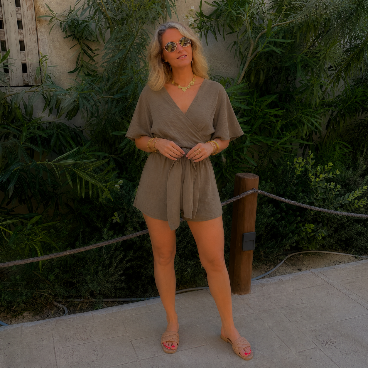 PLAYSUIT JUNE KHAKI