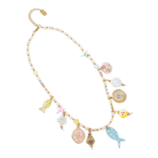 KETTING FISHY BEDEL BLAUW