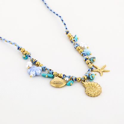 KETTING BLAUW 19032