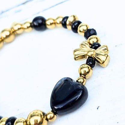 ARMBAND BLACK TIE - LABEL SIX Kinaofashionboutique