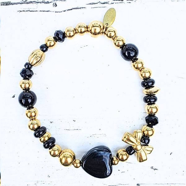 ARMBAND BLACK TIE - LABEL SIX Kinaofashionboutique