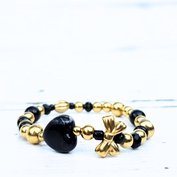 ARMBAND BLACK TIE - LABEL SIX Kinaofashionboutique