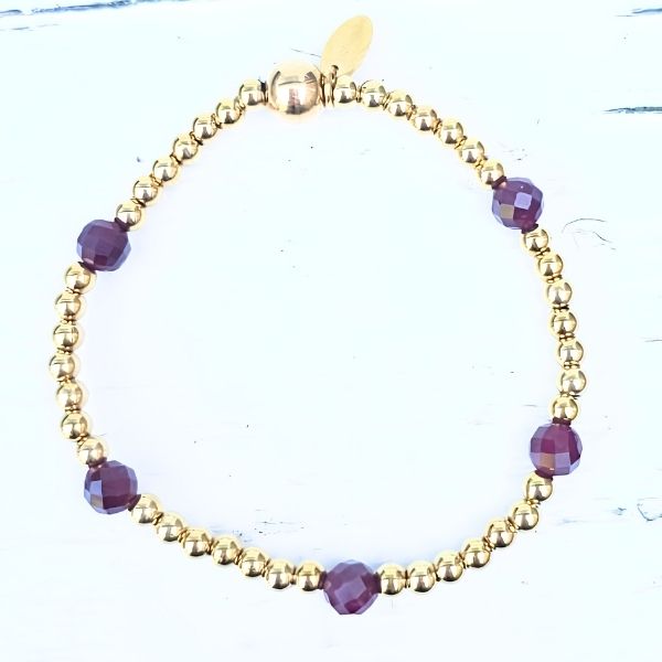 ARMBAND BURGUNDY FINE - LABEL SIX Kinaofashionboutique