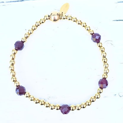 ARMBAND BURGUNDY FINE - LABEL SIX Kinaofashionboutique