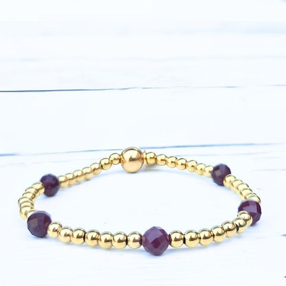 ARMBAND BURGUNDY FINE - LABEL SIX Kinaofashionboutique