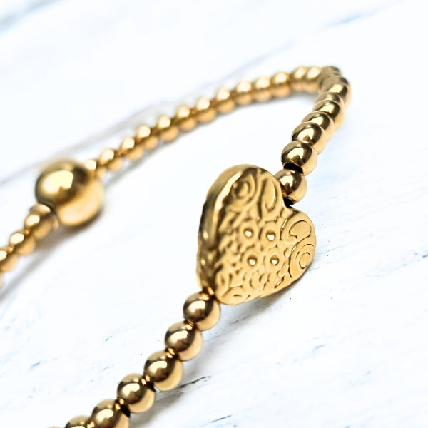 ARMBAND GOLD HEART - LABEL SIX
