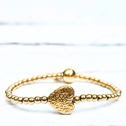 ARMBAND GOLD HEART - LABEL SIX