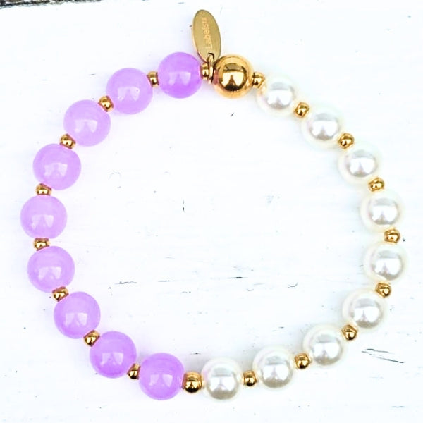 ARMBAND LILA PEARL - LABEL SIX