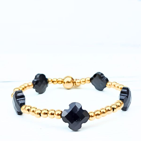 ARMBAND ZWARTE KLAVER - LABEL SIX
