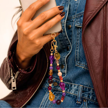 TELEFOONKOORD BURGUNDY - LABEL SIX Kinaofashionboutique