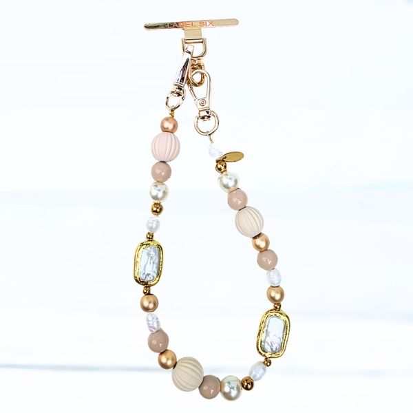 TELEFOONKOORD PEARL - LABEL SIX Kinaofashionboutique