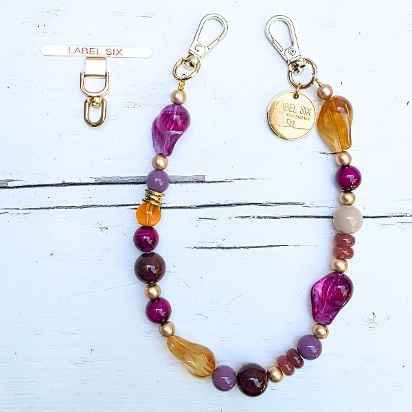 TELEFOONKOORD BURGUNDY - LABEL SIX Kinaofashionboutique