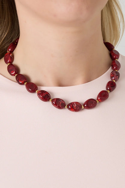 KETTING KRALEN CASUAL ROOD