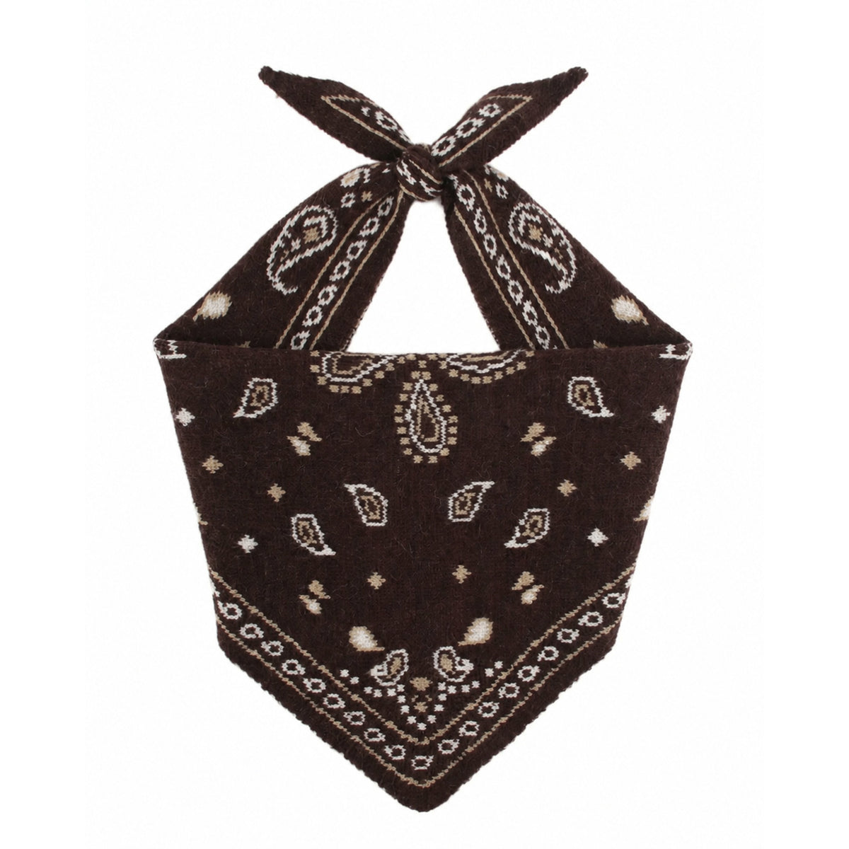 SJAAL GEBREID PAISLEYPRINT BRUIN Kinaofashionboutique