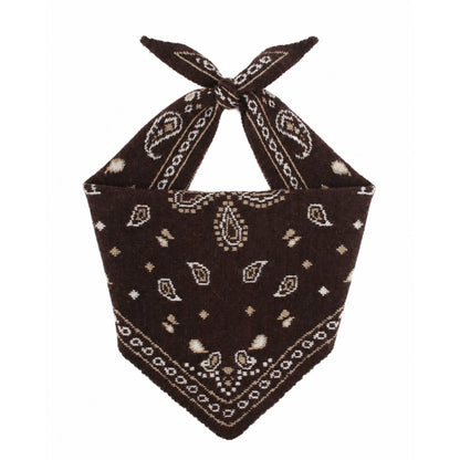 SJAAL GEBREID PAISLEYPRINT BRUIN Kinaofashionboutique