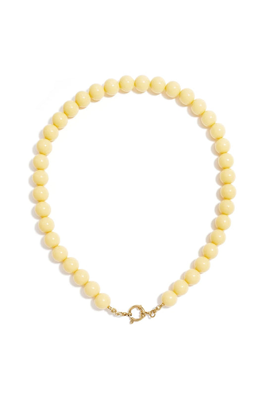 KETTING KRALEN GEEL 12MM