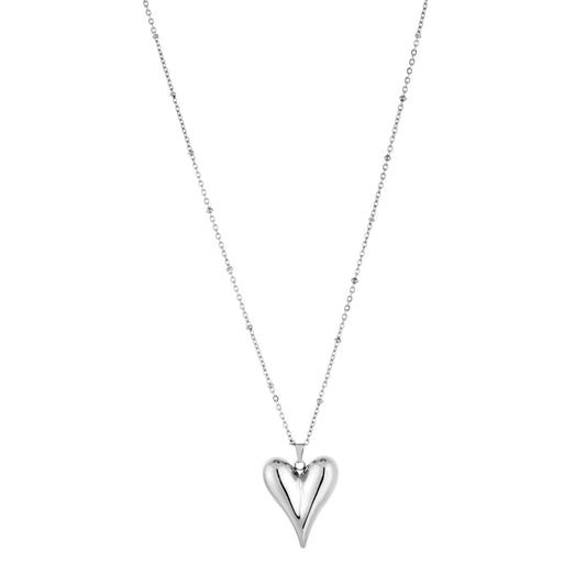 KETTING HART ZILVER