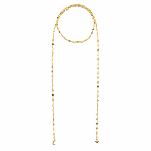 KETTING CHOCKER STAR AND MOON